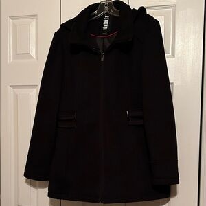 Dressy Black Zipper Coat